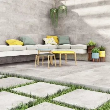 Materia Perla Stone Effect 20mm Porcelain Paving Slabs 760x760