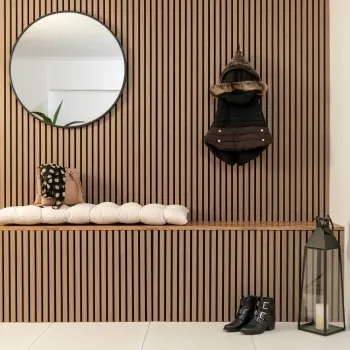 Trepanel® Smoked Oak Acoustic Wood Wall Panels