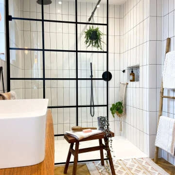 Rhian Blanco White Ceramic Matt Brick Wall Tiles
