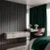 Trepanel Design® Noir Black Multi-Width Acoustic Wood Wall Panels