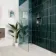 Faith Blue Gloss Rustic Brick Effect Wall and Floor Tile