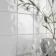 Innocence White Gloss Bumpy 150x150 Ceramic Wall Tiles
