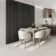 Trepanel® Chevron Noir Black Acoustic Wood Wall Panels