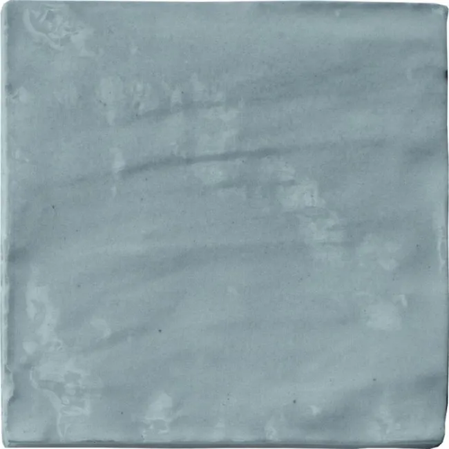 Zellige Mini Grey Square Gloss Rustic  Wall Tiles