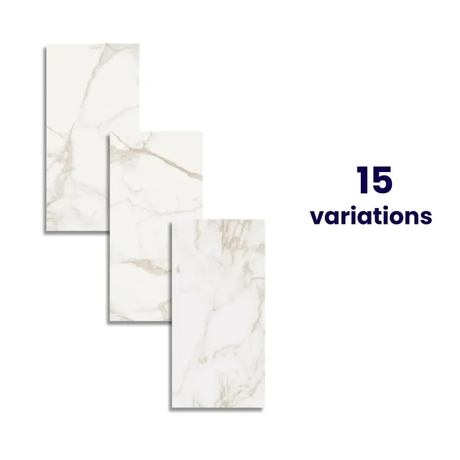 Cappella Gold Veined Matt Marble Effect 600x300 Wall and Floor Tiles