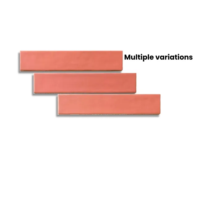 Ivybridge Terracotta Orange Matt Metro Wall Tiles 250x50mm