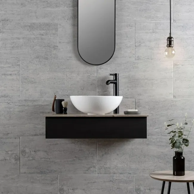 Coast Pebble Shore Grey Matt Stone Effect Wall And Floor Tiles
