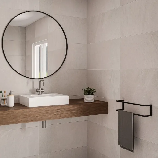 Hadlow Silver Matt Slate Effect Wall And Floor Tiles