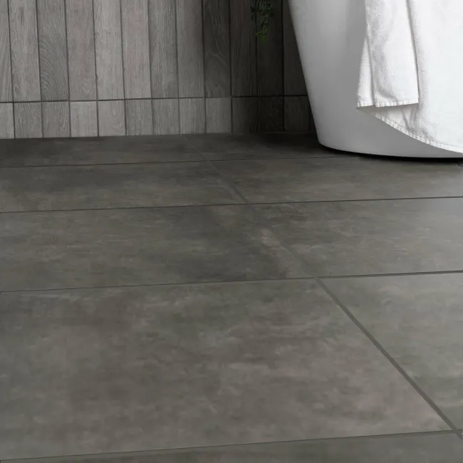 Foil Smoke Metallic Stone Effect 600x600 Tiles