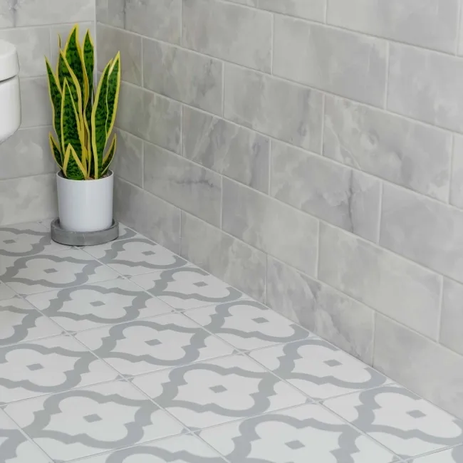 Passion Onyx Clouds Light Grey Marble Effect Wall Tiles
