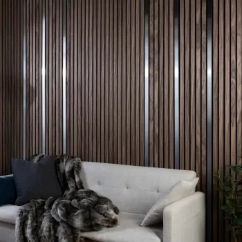 Trepanel® Stainless Steel Brushed Silver Decorative Acoustic Slat Cover