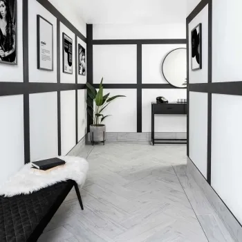 Friston Wood Effect Matt White Tiles