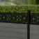 LuxeLine Composite Fence Panel Light Grey 3ft High - Moroccan Decorative Screen with Aluminium Post