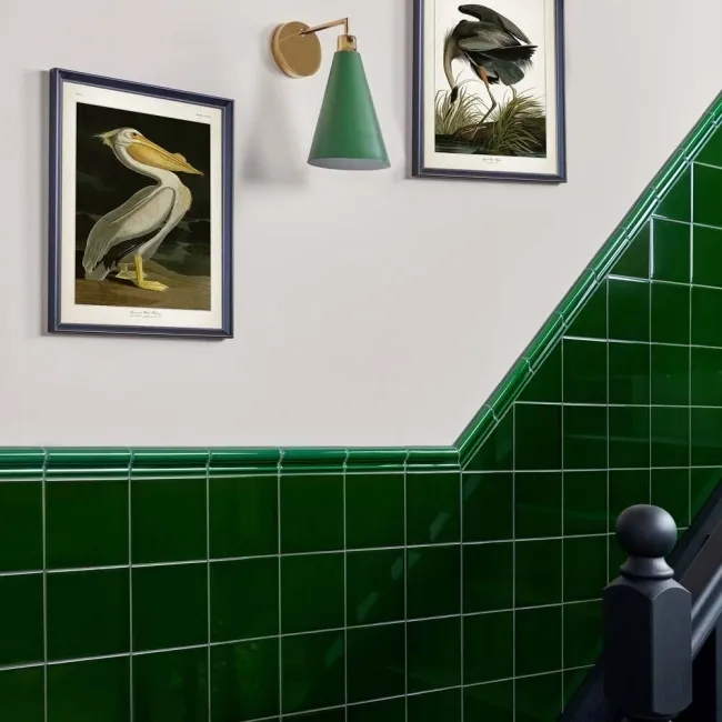 Capsule® Victorian Green Gloss Flat 150x150 Wall Tiles