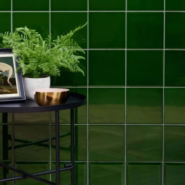 Capsule® Victorian Green Gloss Flat 150x150 Wall Tiles
