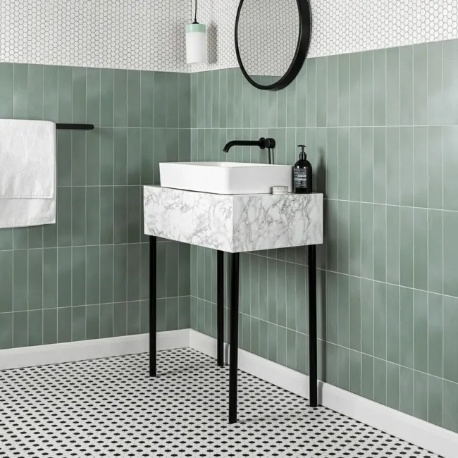 Chatham Green Matt Brick Wall and Floor Tiles