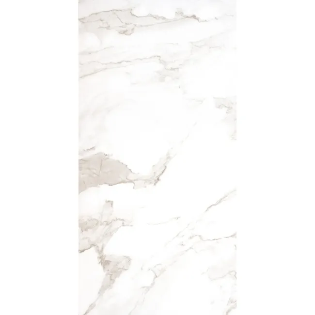 Imperium White Marble Effect Polished Porcelain Wall and Floor Tile