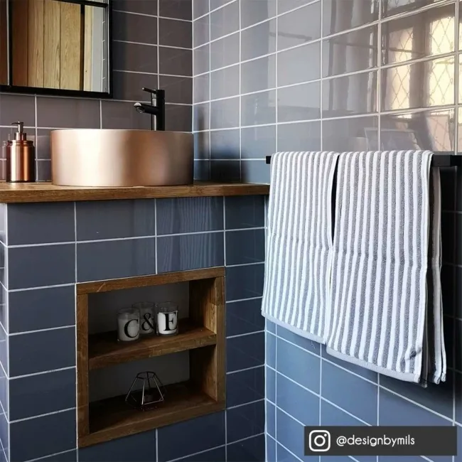 Sloane Square Flat Gloss Grey Metro Tiles