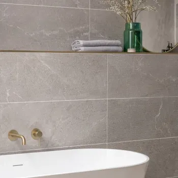 Alchemy Iron Textured Decor Marble Effect Ceramic Wall Tile 1000x333mm