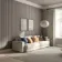 Trepanel® Texture Grey Taupe Woven Acoustic Wood & Felt Slat Panels