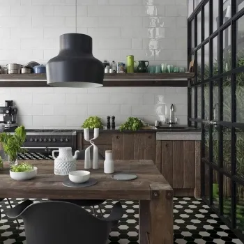 White Hexagon Tiles