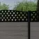 LuxeLine Composite Fence Panel Light Grey 6ft High - Curve Top Lattice Decorative Screen with Buried Aluminium Post
