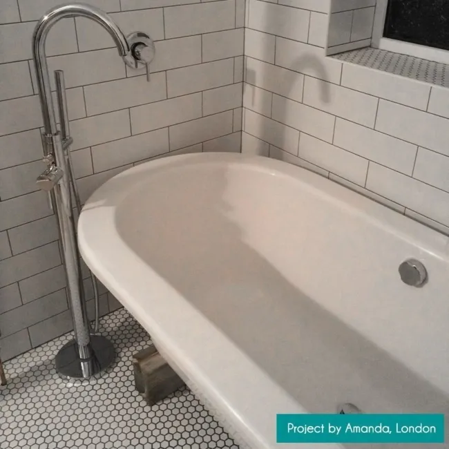 Rhian Blanco White Ceramic Matt Brick Wall Tiles