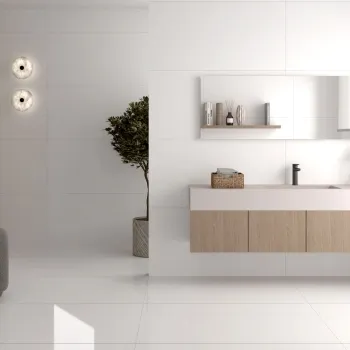 Aleutian Mountain White Gloss  Wall and Floor Tiles 1200x600