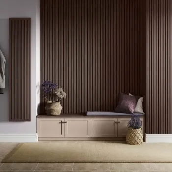 Trepanel Lite® Flexible Walnut Brown Acoustic Wood Wall Panels