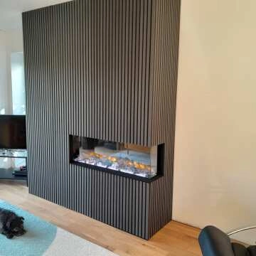 Trepanel® Noir Black Acoustic Wood Wall Panels