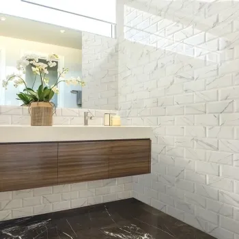 Vena Biana Bevelled Matt Marble Effect Metro Tiles