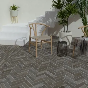Tuscany Grey Brick Effect Matt Wall and Floor Tiles 235x62