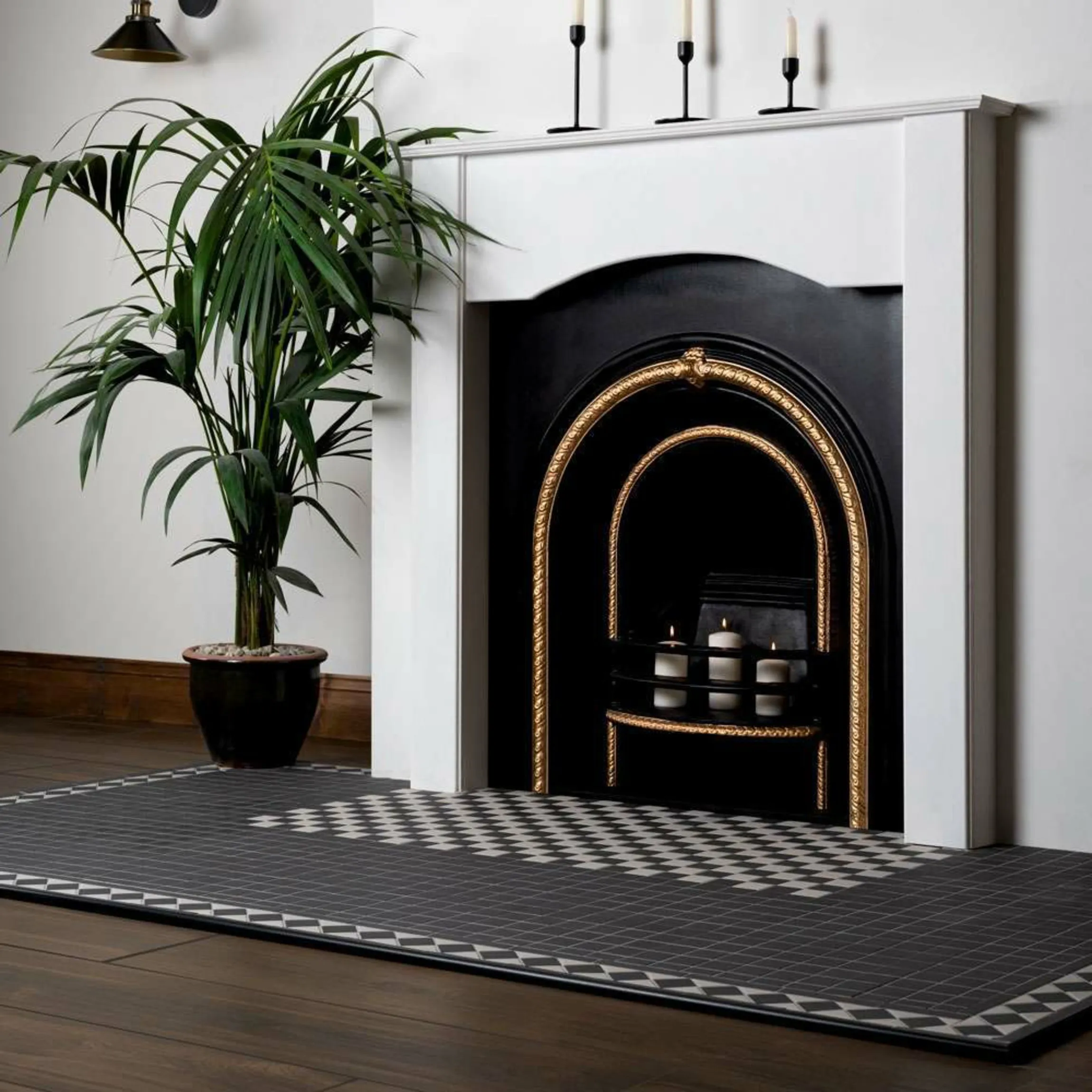 Churchill Snow & Midnight Border Tiles