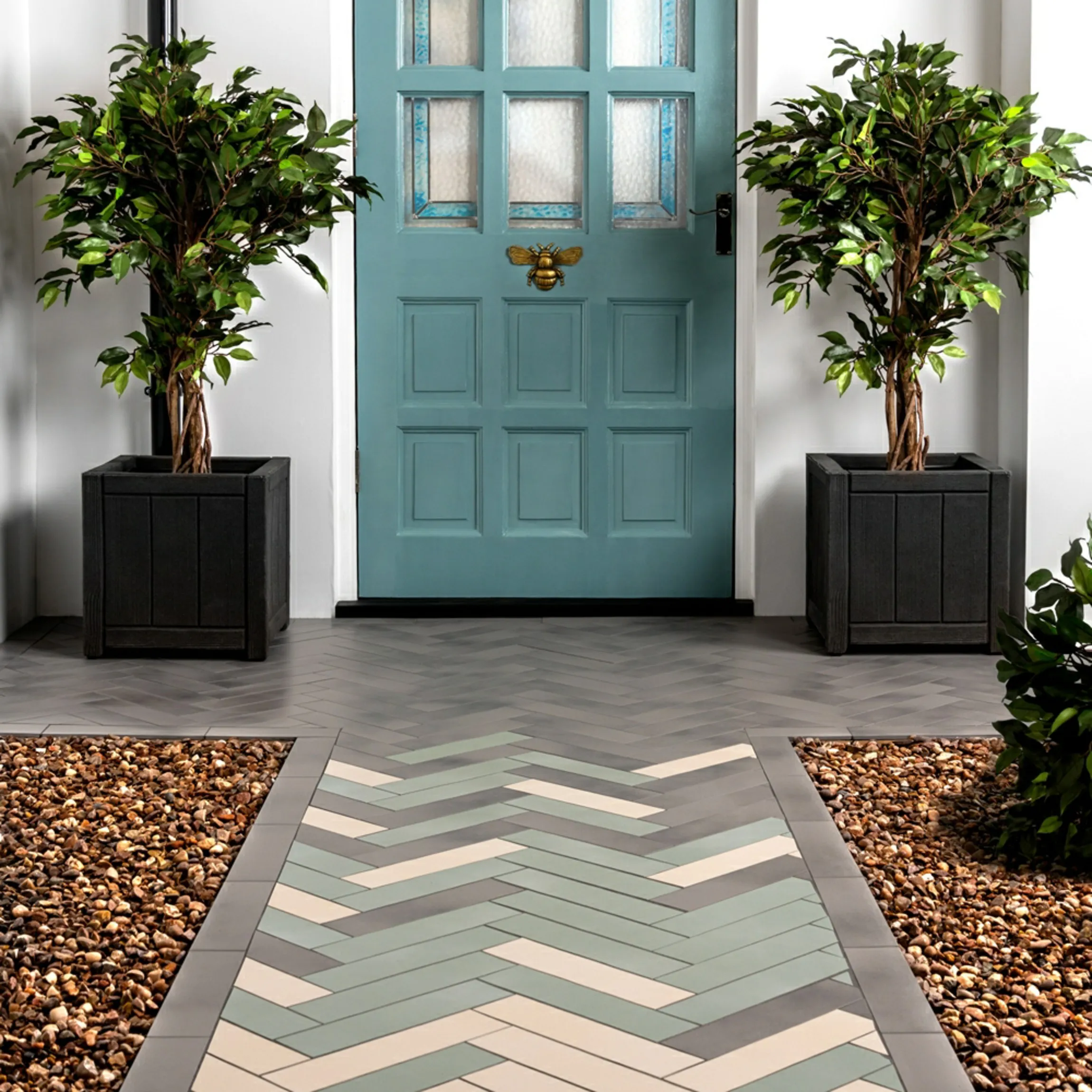 Chatham Dark Grey Matt Brick Wall and Floor Tiles