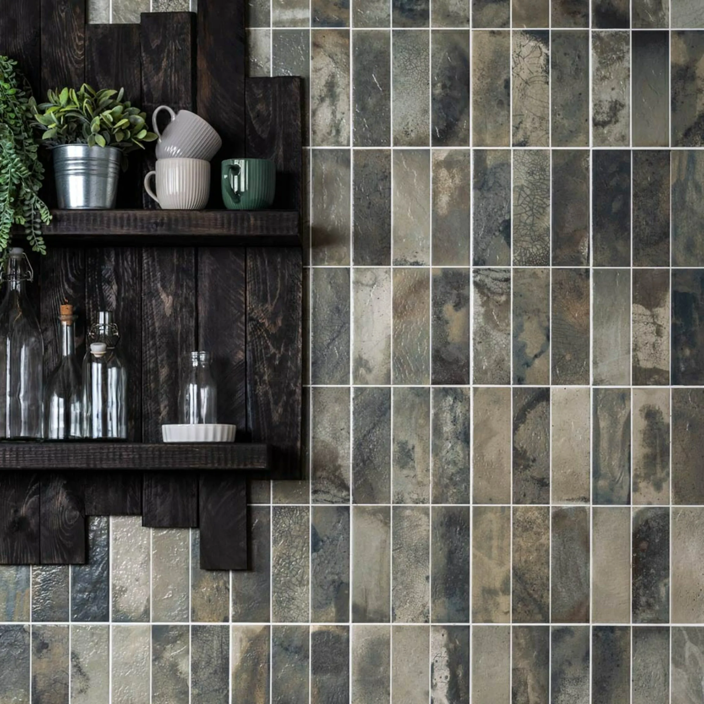 Raku Sage Tiles