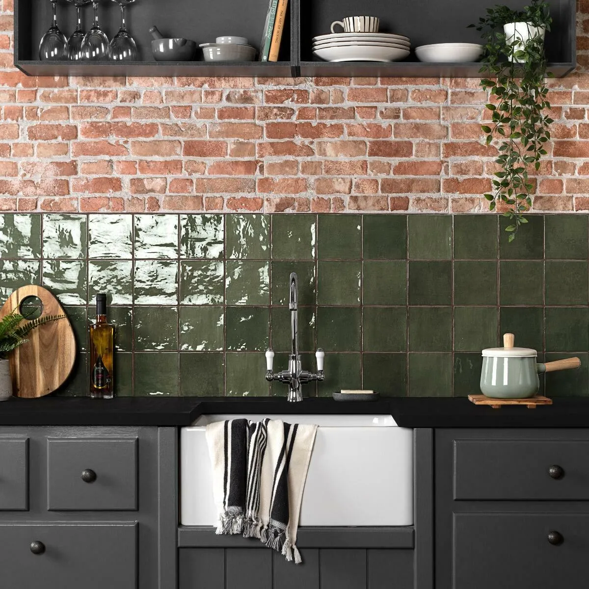 Rustic Masonry Classic Red Brick Effect Tiles