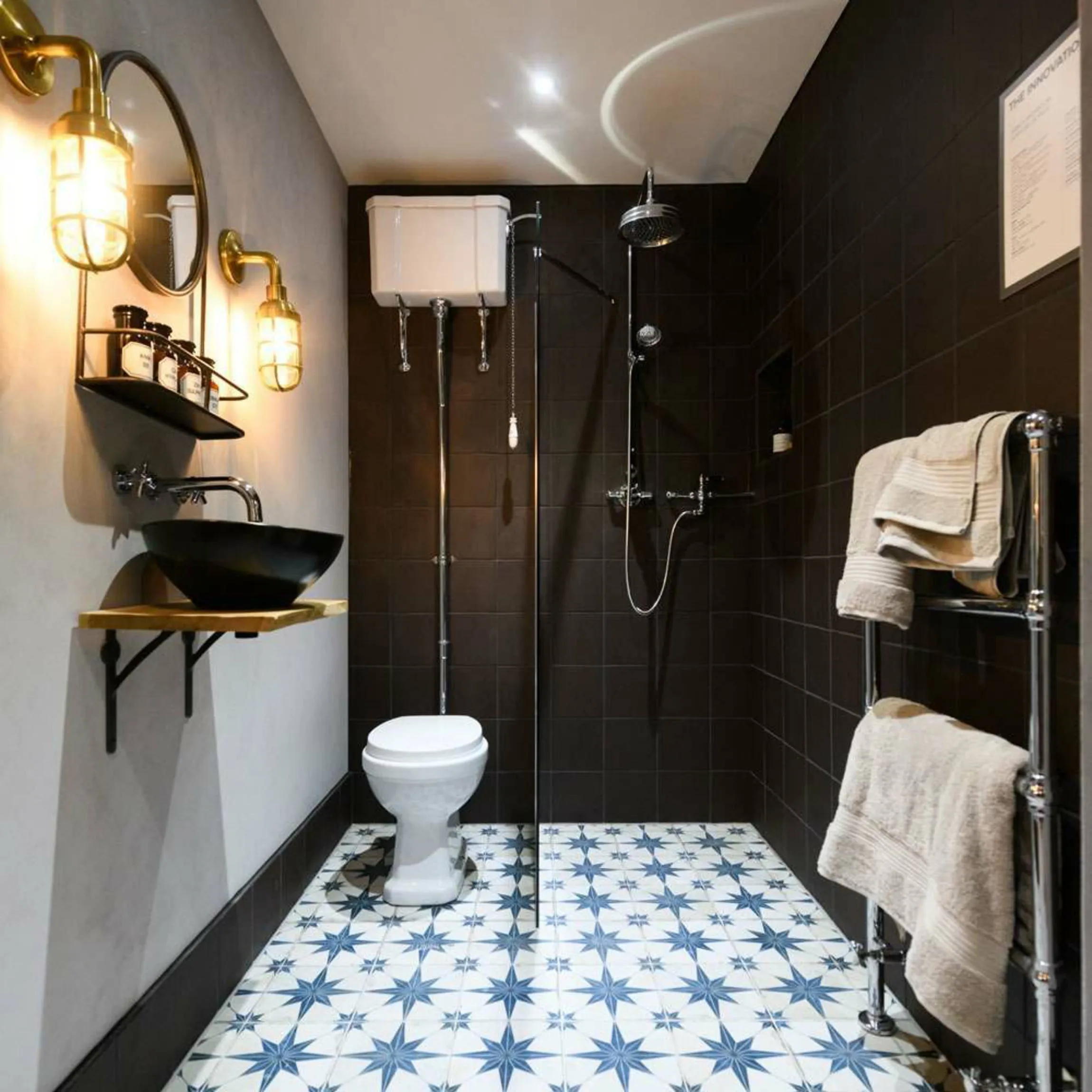 Scintilla Sapphire Star Pattern Tiles