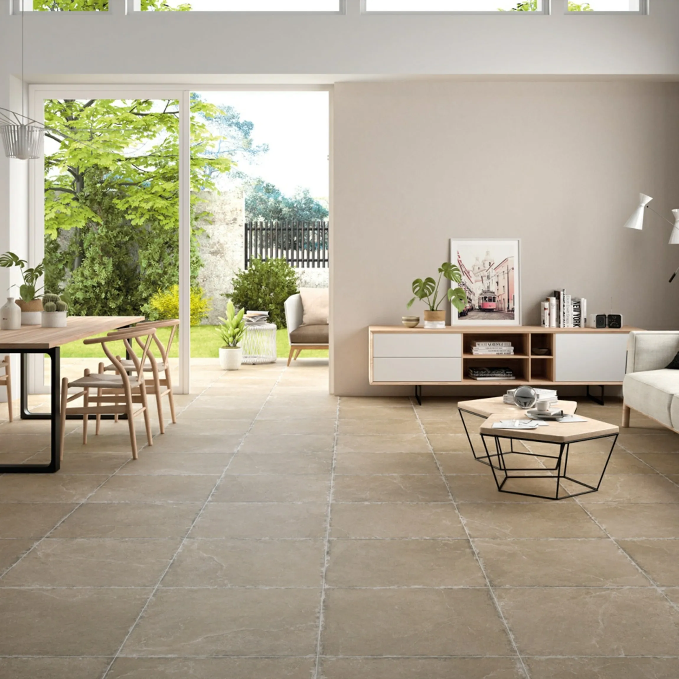 Witton Noce Stone Effect Floor Tiles