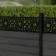 LuxeLine Composite Fence Panel Dark Grey 3ft High - Moroccan Decorative Screen with Aluminium Post
