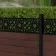 LuxeLine Composite Fence Panel Walnut 3ft High - Moroccan Decorative Screen with Aluminium Post