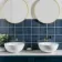 Capsule Dark Blue Grey Art Deco Engraved Decor Wall Tiles