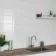 Crystal White Gloss Flat 250x200 Ceramic Wall Tiles