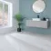 Frost White Marble Tile Luxury Click Vinyl Flooring 5.5mm