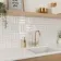 Hamlet White Gloss Brick Wall and Floor Tiles