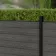 LuxeLine® Light Grey Composite Fence Panel with Aluminium Post 3ft