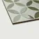 Westminster White and Green Matt Patterned Wall and Floor Tiles