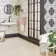 Salon Porcelain Bone White Polished Stone Effect Floor Tiles