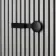 Trepanel Customise® Wooden Hanger Black Horizontal Metal Hook