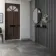Trepanel Design® Grey Slate Effect Slat on Black Felt Wall Panels