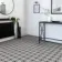 Churchill Monochrome Black & White Mosaic Victorian Matt Tiles